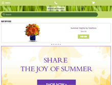 Tablet Screenshot of houseofflowerslubbock.com